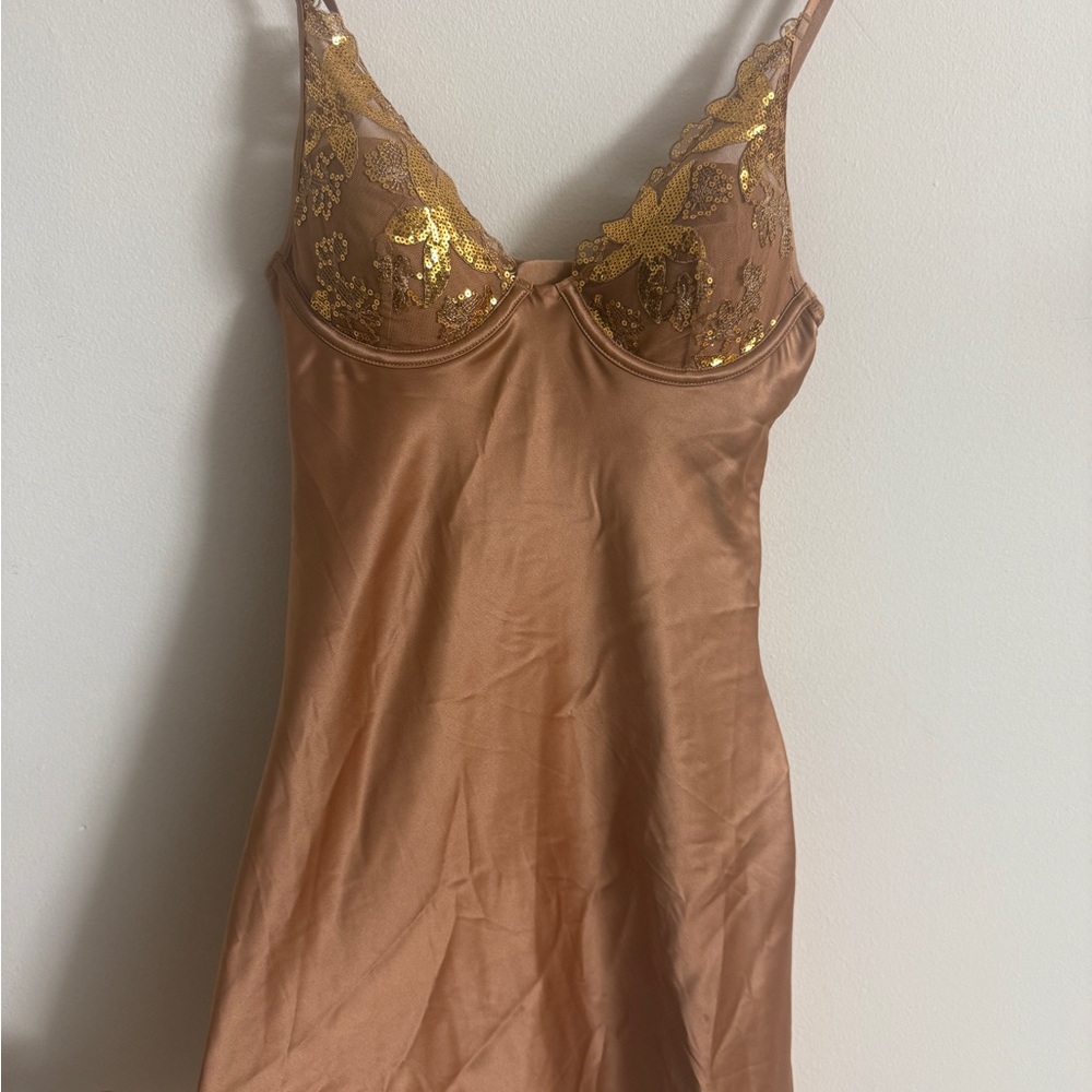 Vintage Victoria's Secret Gold Chemise